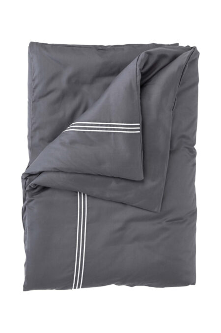 Grand Design - Bedford Grey/White Bäddset Enkel påslakan