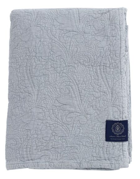 Grand Design – Floral Quilt Grey Överkast