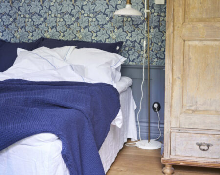 Grand Design - Paris White/Blue Bäddset Enkel miljöbild