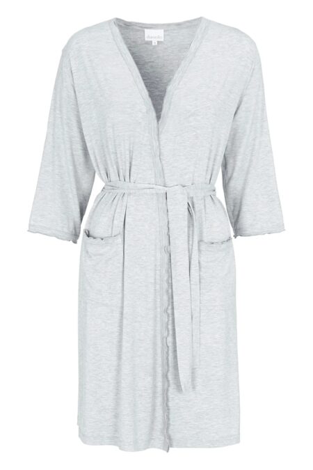 Morgonrock Bambu Amelia Grey Melange